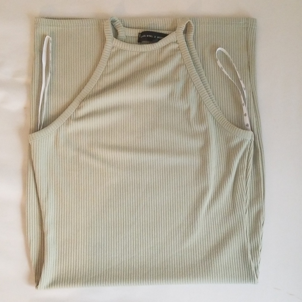 Carli Bybel x Missguided Mint Body Con Dress